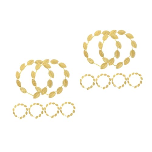 PACKOVE 12 Stück Goldener Haarreif Teiliges Römischer Kopfschmuck aus Kunststoff Eleganter Haarschmuck für Damen Geeignet für Hochzeit Kostümparty Fotografie und Festliche Anlässe von PACKOVE