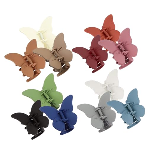 PACKOVE 12 Stück Mattierte Haarnadel Schmetterling Mini-haarspangen Haarklammern Haarspange Für Frauen Clips Klein Klaue Haarspangen Für Frauen Mit Dünnem Haar Mode Zubehör P.s von PACKOVE