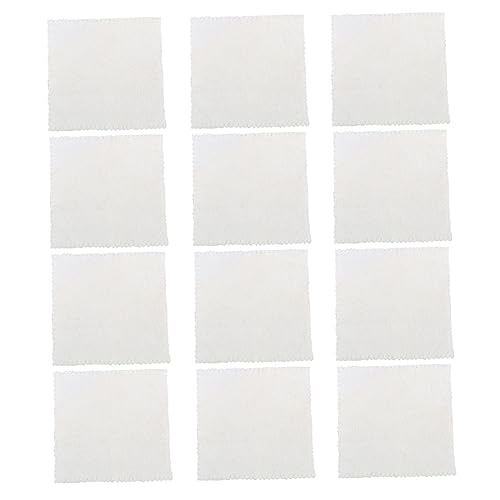 PACKOVE 12 Stück Schal weiche quadratische Handtücher weiße Waschlappenmasse praktische Duschtücher kinderhandtücher handtuch bequeme Waschlappen Tragbare Handtücher Polyester von PACKOVE