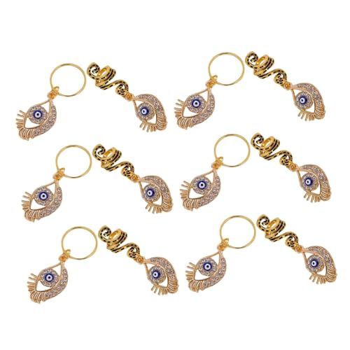 PACKOVE 12 Stück Schlangenförmige Haare Flechting Ring Dreadlock-Schmuck für Frauen haarspangen flechten geflochtene Haarringe hair jewellery haarschmuck braids Dreadlocks Legierung Golden von PACKOVE