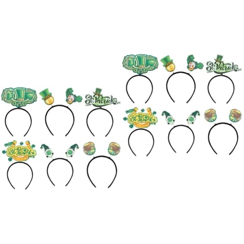 PACKOVE 12 Stk Klee Stirnband St Patricks Day Stirnband Festival-party-haarband Party-stirnband Kleeblatt-kopfschmuck Irische Partei Bevorzugt Lieferungen Fräulein Irland Kleidung Papier von PACKOVE