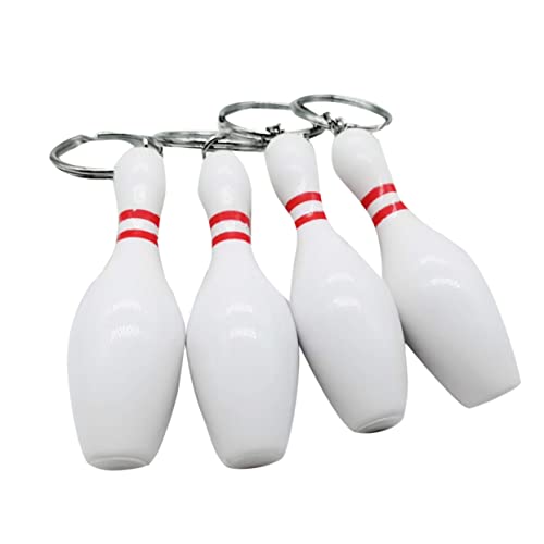PACKOVE 12 Stück Teiliges Bowling Schlüsselanhänger Robustem Kunststoff Kreativer Anhänger für Auto und Haustürschlüssel als Geburtstags Mitgebsel und Dekoratives von PACKOVE