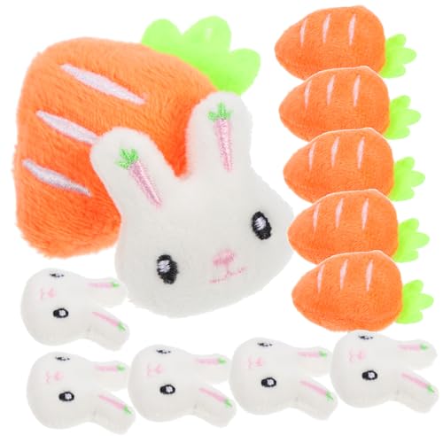 PACKOVE 12 Stück Teiliges Cartoon Broschen mit Hasen Karottenmotiv Stilvolle Anstecknadeln für Kleidung Taschen Pullover Vielseitige Schmuckornamente für Besondere Anlässe und Alltag von PACKOVE