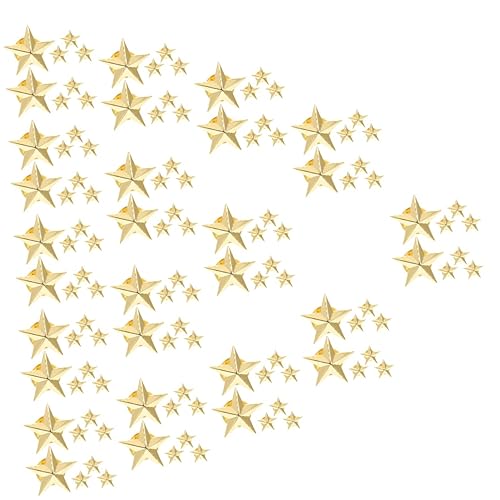 PACKOVE 120 Stk Pentagramm-Abzeichen Schal-Brosche Anstecknadel dekorative Stifte Broschenclip für Kinder Dekorationen zum Tag der Veteranen Sternform schmücken Fräulein Legierung von PACKOVE
