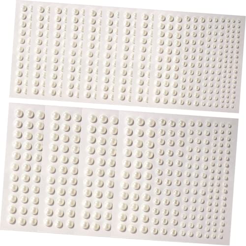 PACKOVE 12blätter Perlenaufkleber Edelsteine Für Haar Und Gesicht Make-up-accessoires Für Frauen Und Mädchen Selbstklebende Haar Und Augenperlen Nagelkunst-perlen Für Festival-make-up von PACKOVE
