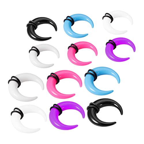 PACKOVE 12stücke Acryl Septumring Hufeisenform Nasenpiercingschmuck Septum-dehnring Leicht Und Robust Einfach Zu Reinigen Für Alltag Und Party von PACKOVE