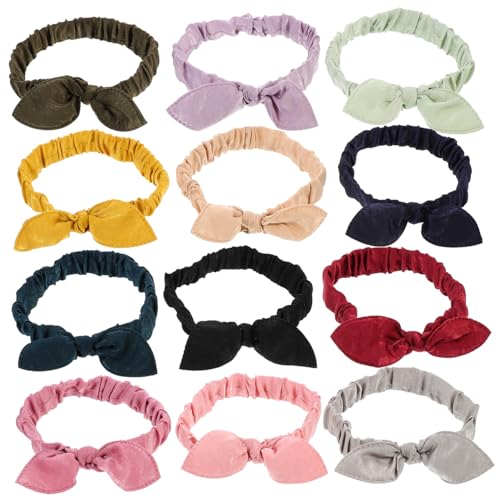 PACKOVE 12stücke Elastische Haargummis Mit Modischem Schleifen-design Vielseitige Haaraccessoires Für Damen Für Täglichen Gebrauch Und Besondere Anlässe von PACKOVE