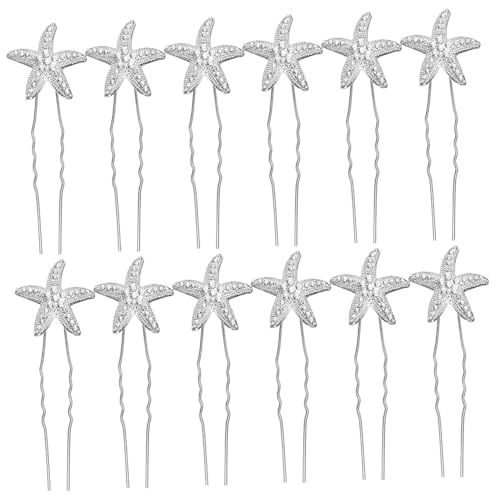 PACKOVE 12stücke Metall-haarnadeln Mit Strasssteinen Stern-haarstyling-tools Als Haarschmuck Für Braut Und Hochzeitanlässe Geeignet Für Frauen Und Mädchen von PACKOVE