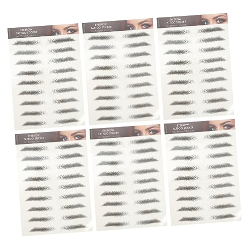 PACKOVE 12stücke Augenbrauen Aufkleber Haarähnliche Augenbrauen-imitationsaufkleber Für Falsche Augenbrauen Kosmetik Augenbrauenaufkleber Gefälschte Augenbrauenpaste von PACKOVE