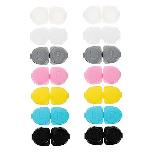 PACKOVE 14stücke Linsenbehälter Für Brillen Tragbares Linsenetui Dicht Verschlossener Aufbewahrungshalter Robust Und Wiederverwendbar Saubere Linsen-Organizer-Box Für Kontakte Und Objektiv von PACKOVE