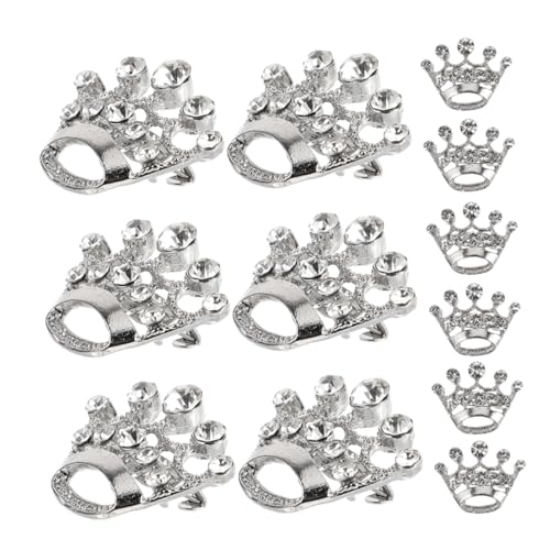 PACKOVE 15stücke Strass-kronenbrosche Aus Legierung Mini-tiara-anstecknadeln Für Hochzeiten Bankette Geburtstagsfeiern Party-strassbrosche Prinzessinnenkronen-anstecknadel von PACKOVE