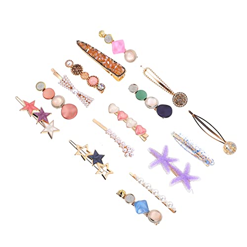 PACKOVE 16 Stück Teiliges Haarklammern Set für Mädchen Stilvolle Haarspangen und Haarclips Haarschmuck für Verschiedene Frisuren Geeignet für Jeden von PACKOVE