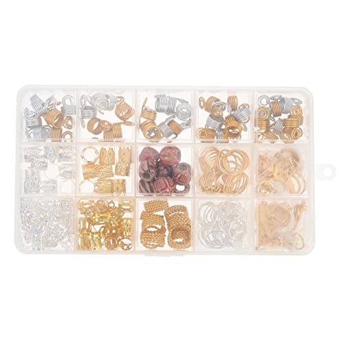 PACKOVE 169stücke Dreadlock Haarschmuckringe Für Zöpfe Haarmanschetten Aus Legierung Zum Flechten Von Dreadlocks Haaraccessoires Für Moderne Frisuren von PACKOVE