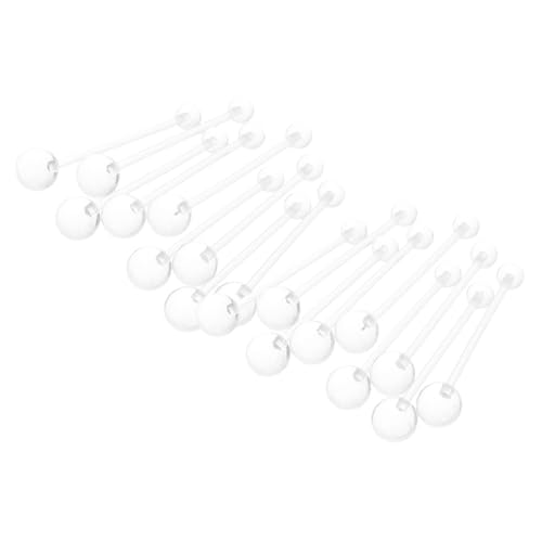PACKOVE 16stücke Durchsichtiger Nabelring Bauchnabelpiercing Schmuck Für Frauen Flexiblem Stab Unsichtbarer Piercing Für Arbeitsveranstaltungen Und Heimgebrauch von PACKOVE