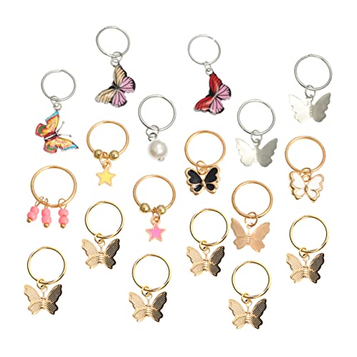 PACKOVE 18 Stück Schmetterlings Haarclips Set für Damen Teiliges Dreadlock Zubehör aus Hautfreundlichem für Zöpfe und Haarverlängerungen Perfektes für Besondere Anlässe von PACKOVE