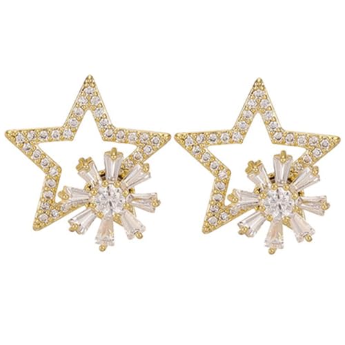 PACKOVE Ohrstecker Sternform Damenohrringe Mädchen Ohrschmuck Kreativ Schmuck Ohrringe Für Teenager Und Erwachsene von PACKOVE