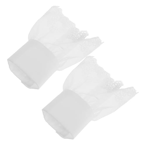 PACKOVE Spitzen-handfesseldekor Für Damen Abnehmbare Stilvolle Falsche Handfesseln Kostümzubehör Für Mädchenkleider Fingerlose Handfesseln Cosplay-handfesseln von PACKOVE