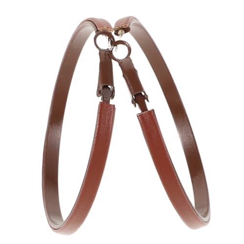 PACKOVE 1Paar PU Creolen für Damen Übertriebenes Design Ohrclips Ohrringe mit Einzigartiger Angenehmem Tragekomfort für Styles von PACKOVE