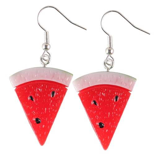 PACKOVE 1Paar Wassermelonenohrringe für Damen Obstohrringe Sommerliche Strandohrringe Leicht für Tägliches Outfit Besondere Anlässe von PACKOVE