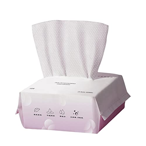 PACKOVE 1 Packung Einweg Gesichtsreinigungstücher Feucht oder Trockentücher Make Up Entferner Pad Weich Tragbar für Zuhause und Unterwegs von PACKOVE