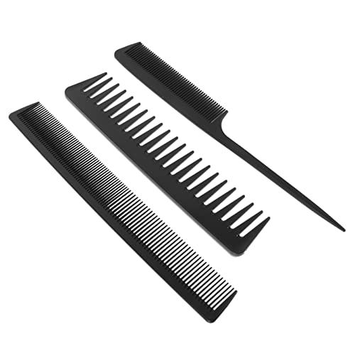 PACKOVE Kunststoff-haarkamm Friseur Haarschnitt Und Haarstylingkämme Mit Feinen Und Breiten Zähnen Für Männer Und Frauen von PACKOVE