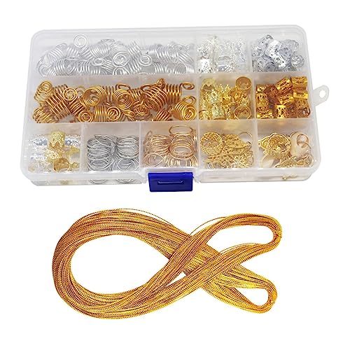 PACKOVE 1Satz Haarperlen für Dreadlocks Zöpfe Teiliges Dreadlock Zubehör Haaranhänger für Frisuren Damen und Herren Vielseitig Einsetzbar und Einfach von PACKOVE