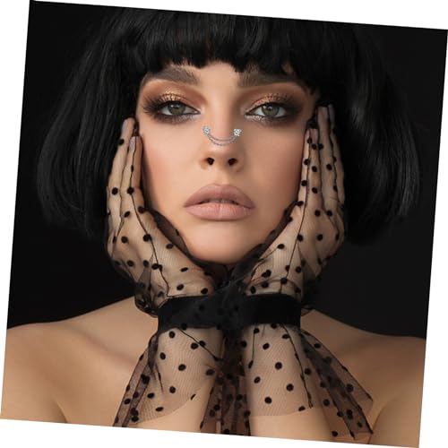 PACKOVE 1Satz Metall Nasenpiercing Teiliges Nasenschmuck Kit mit Stäben Ketten Hypoallergen für Damen Herren Zubehör PACKOVE 1Satz Metall Nasenpiercing Teiliges Nasenschmuck Kit mit Stäben Ketten Hypoallergen für Damen Herren Zubehör von PACKOVE