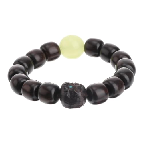 PACKOVE 1Stk Armband aus Ebenholz buddhistische Armbänder Edelstein pärchen armband buddhistische Perlen Handschmuck Kette aus Holzperlen Nachtperle Anhänger Perlenkette von PACKOVE