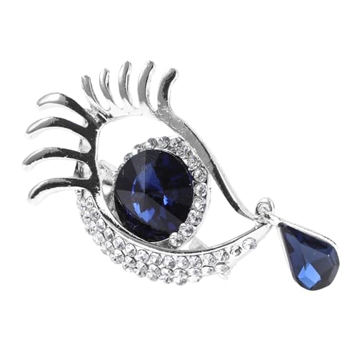 PACKOVE 1Stk Augenbrosche glücklich schwarzer Schmuck für Frauen Gut hochzeitsdeko Damen Schal augenförmige Brosche Anstecknadel für das Auge Modellieren Stift Kleidung schmücken Fräulein von PACKOVE