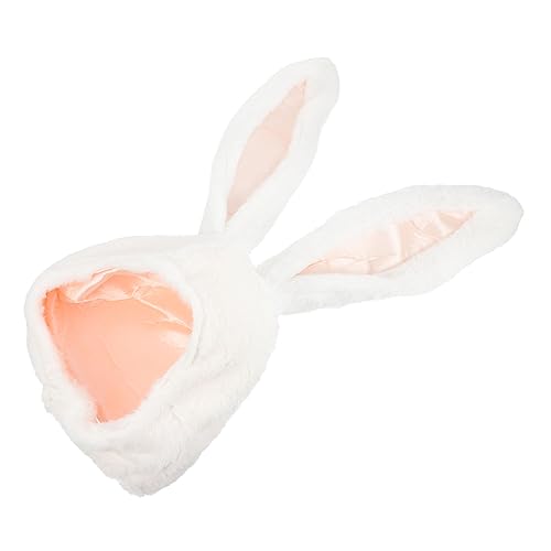 PACKOVE 1Stk Kaninchen Kopfbedeckung Kaninchenohren Hut Bunny Ohren Kopfbedeckung Plüschhase der Darsteller Tiara Kleider Hasenohren-Fotomütze Plüsch-Foto-Prop-Hut mit Kapuze Requisiten von PACKOVE