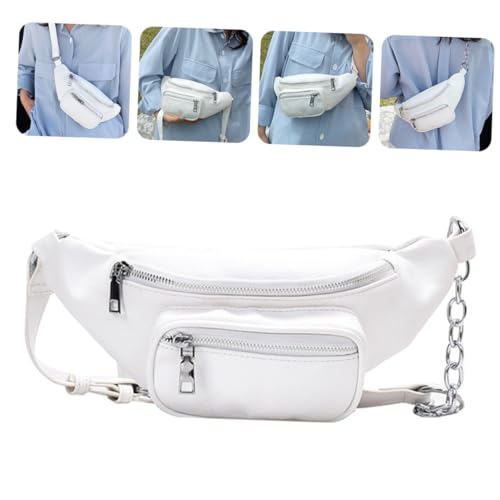 PACKOVE 1stück Pu Kette Hüfttasche Für Damen Modische Umhängetasche Und Crossbody Bag Für Reisen Partys Und Alltag Bietet Platz Für Essentials Wie Kosmetik Und Sonnenbrillen von PACKOVE