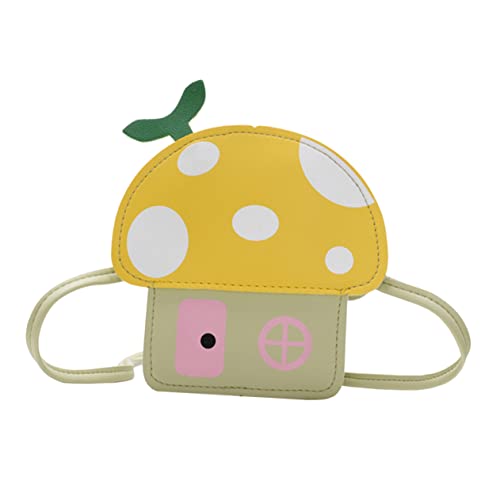 PACKOVE 1Stk Pilztasche für Kinder Babyzubehörtasche Mädchen Geldbörsen süße Umhängetasche Handtasche Wickeltasche für Kinder Umhängetasche für Kinder Koreanische Version Kleiner Pilz von PACKOVE