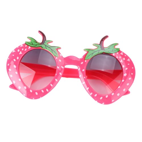 PACKOVE 1Stk Sonnenbrillen für Mädchen Sonnenbrillen für Kinder weiche spielzeug Obst Brille für Kostümpartys Sonnenbrille mit Erdbeere Karikatur Gläser Zubehör Baby rot von PACKOVE