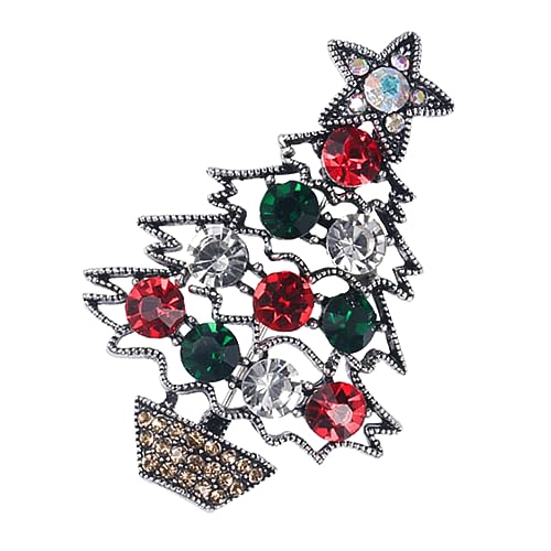 PACKOVE 1stk Weihnachtsbrosche Kleiderbrosche Frauen Weihnachtsfeier Brosche Weihnachtsfeierzubehör Geschmücktes Zubehör Strass-accessoires Krippennadel Korsage Weihnachten Legierung von PACKOVE