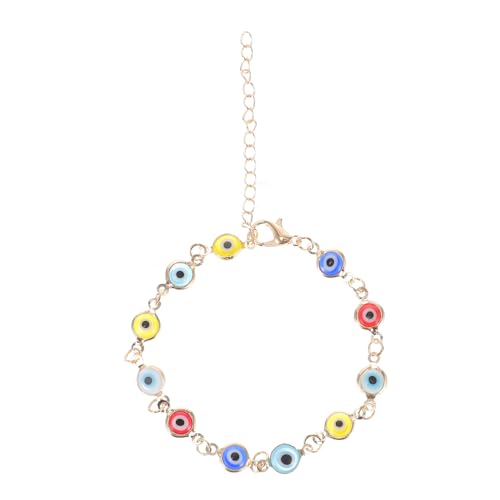 PACKOVE 1Stück Goldenes Evil Eyes Armband Schutzsymbol für Stilvolle Handgelenk Dekoration Perfektes für Festivals Geburtstage Besondere Anlässe von PACKOVE