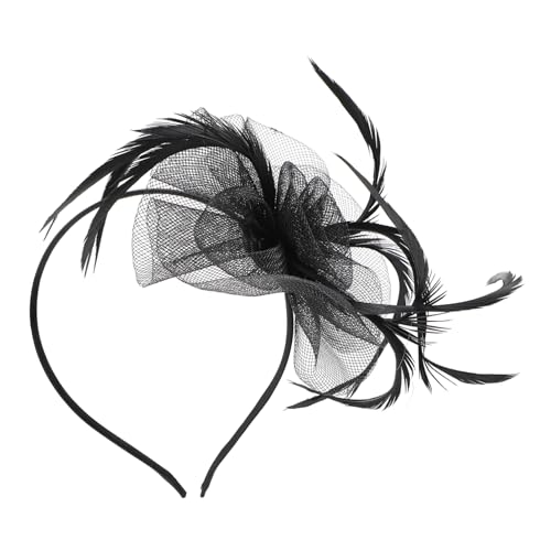 PACKOVE Feder Mesh Stirnband Tanzparty Kopfschmuck Braut Hochzeitsparty Feder Haarreif Foto Prop Leicht Und Sicher Tragen von PACKOVE