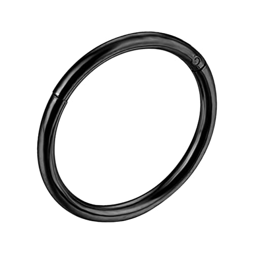 PACKOVE 1Stück Titanstahl Nasenring Dekorativer Piercing Schmuck Kreisförmiger Nasenstecker für Frauen Männer für Partys Nachtclubs Persönliche Stilbetonung von PACKOVE