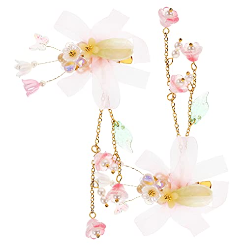 PACKOVE 1paar Mädchen Haarklammern Mit Quasten Und Blumen Süße Haaraccessoires Für Mädchen Für -kostüme Und Besondere Anlässe Und Zu Tragen PACKOVE 1paar Mädchen Haarklammern Mit Quasten Und Blumen Süße Haaraccessoires Für Mädchen Für -kostüme Und Besondere Anlässe Und Zu Tragen von PACKOVE