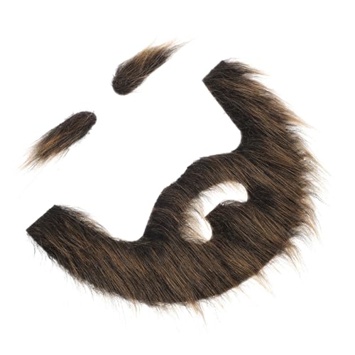 PACKOVE 1satz Falscher Und Augenbrauen Für Halloween Cosplay Selbstklebendes Bequemes Kostümzubehör Für Piraten Und Gentleman-verkleidungen Und Leicht von PACKOVE