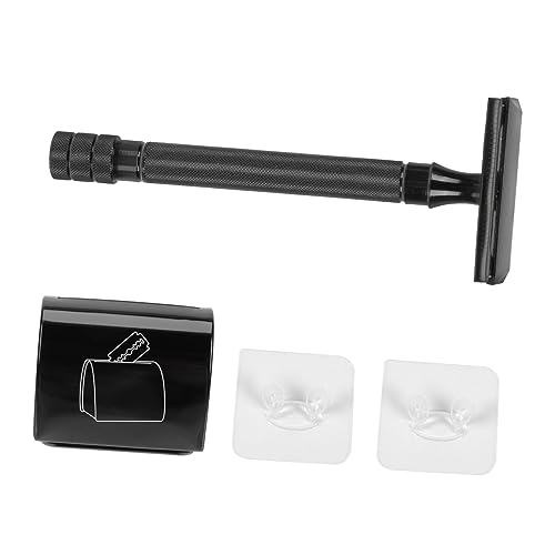 PACKOVE 1satz Vintage Style Manuelle Rasierklinge Mit Bambusgriff Doppelseitiger Sicherheitsrasierer Für Herren Für Nassrasur Und Barbershops Praktisch Und Hautschonend von PACKOVE