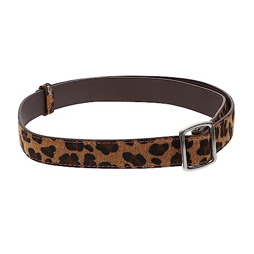 PACKOVE 1stk Leopardengürtel Gürtel Für Damen Gürtel Mit Leopardenmuster Für Damen Gürtel Für Frauen Gürtel Für Frauen Damengürtel Beiläufig Kunstleder Gürtelschnalle Student von PACKOVE