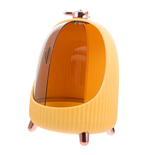 PACKOVE 1stück Makeup Aufbewahrungsbox Für Kosmetik Und Hautpflege Kleine Gelbe Box Für Schminktisch Praktischer Organizer Für Bad Und Schlafzimmer Dekorativ Und Platzsparend von PACKOVE