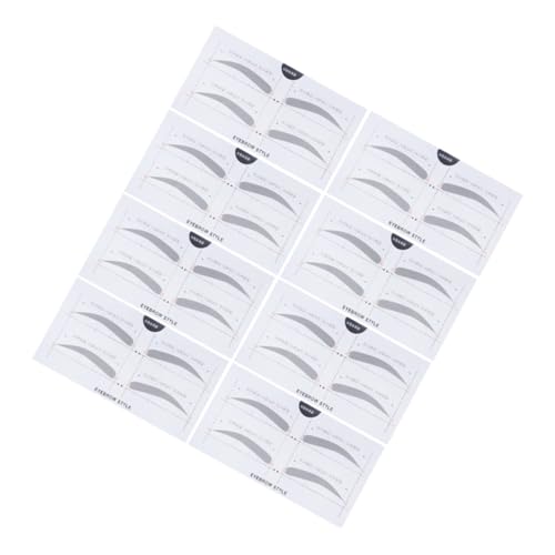 PACKOVE 2 Assistive Gerät Für Augenbrauen -patch Für Frauen Augenbrauen-vorlage Augenbrauenschablonen Augenbrauenkarte Aufkleber Für Augenbrauen Weiß von PACKOVE
