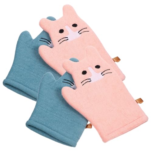 PACKOVE 2 Paar Badehandschuhe Schrubbhandschuh Körperpeeling Tool Peeling Fäustlinge Mädchen Hautreinigungszubehör Badehandschuhe Wiederverwendbare Duschhandschuhe Duschhandschuhe von PACKOVE