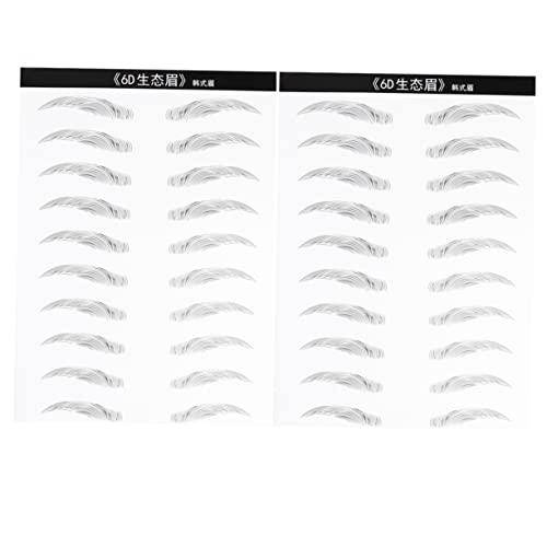 PACKOVE 2 Paare Aufkleber für Augenbrauen D Augenbrauen Aufkleber Wasserdichte Augenbrauen Aufkleber Zeichnung Augenbrauenaufkleber wasserfest künstliches Augenbrauenpflaster Black von PACKOVE