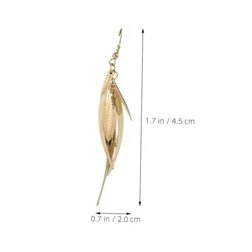 PACKOVE 2 Paare Aus Langlebiger Legierung Modische Statement ohrringe in Gold und Gunmetal Leichte Damenschmuck für Mädchen Vielseitig für Party und Alltag Geeignet von PACKOVE