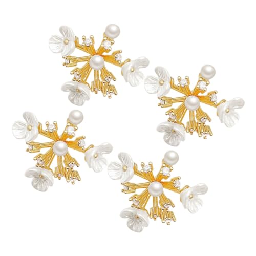 PACKOVE 2 Paare Damen Ohrstecker Blumenmotiv Kleine Ohrschmuck Modisch Vielseitig Kombinierbar Elegant Alltag und Anlass von PACKOVE