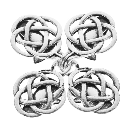 PACKOVE 2 Paare Vintage Strickjacken Clip Damen Hohlmuster Brosche Pullover Verschluss aus Langlebiger Zinklegierung Modischer Cardigan Clip für Hemden Vielseitiges Kleidungszubehör von PACKOVE