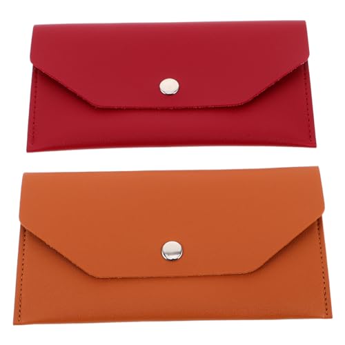 PACKOVE 2 Pcs Geldhüllkurve Pu -bargeldhülle Budget Binder Geldbeutel Wiederverwendbares wasserdichte Budgetumschläge Für Reisen Und Budgetierung von PACKOVE