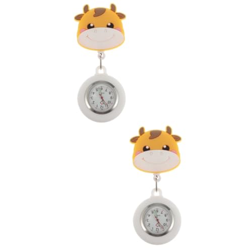 PACKOVE 2 STK Taschenuhr Pflegezubehör Für Die Arbeit Taschenuhren Für Herren Tierpfleger Uhr Cartoon Hängende Uhr Cartoon-taschenuhr Pflegeuhr Damen Gürtel Hai-Clip Quarz von PACKOVE